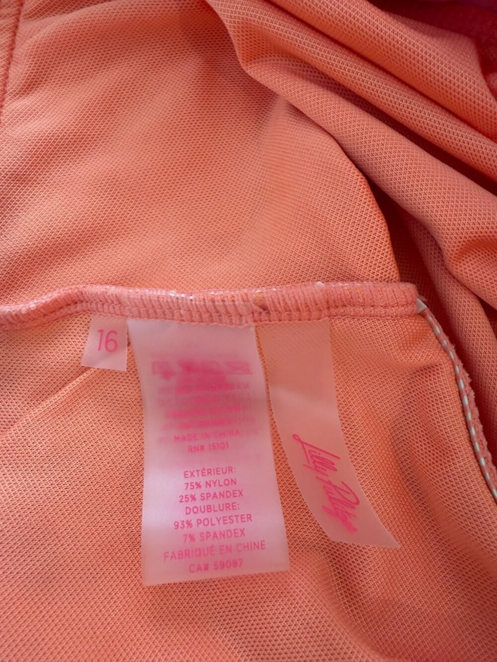 Lilly Pulitzer Meechi & Ashwin Bikini Set Papaya Breezy Palm Size 16 - Picture 6 of 7